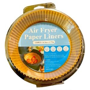 Air Fryer Disposable Paper Liner Parchment Sheets Round Non Stick (130PCS)